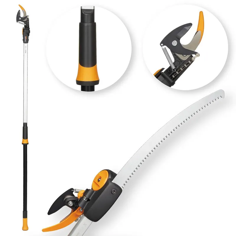 Fiskars Teleskop-Schneidgiraffe UPX86 Hochentaster Inkl. Baumsäge Direktkauf