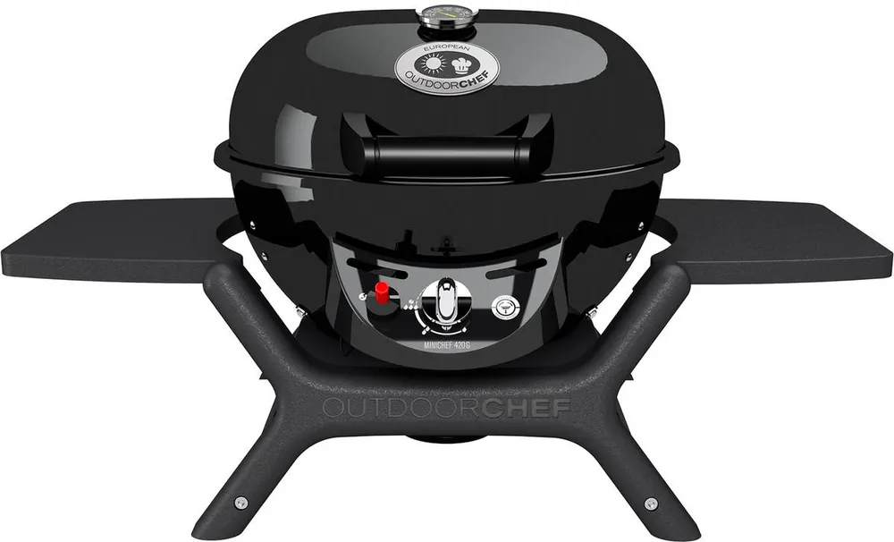 Jetzt Kaufen Outdoorchef Gasgrill Minichef 420 G, Tischgrill mit 1 Brenner & 4,3 kW, bis 360°C, Ø42cm Grillfläche