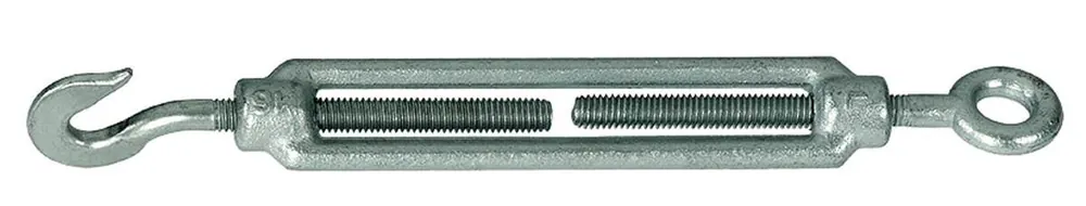 Preis Gesenkt Alberts Spannschloss, Haken und Öse, verzinkt, Stahl, 200 mm, M10 Gewinde, robuste Verbindung