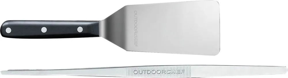 Outdoorchef Plancha Besteckset, Pinzette und Spachtel für verschiedenes Grillgut, Plancha Zubehör Preiswert