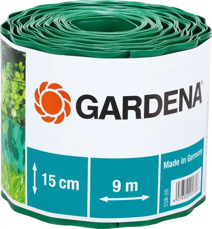 Geprüft Gardena Raseneinfassung 9 m lang 15 - 20 cm hoch saubere Rasenkante