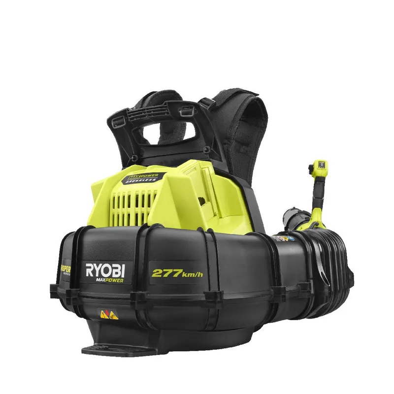 Zertifiziert RYOBI Brushless Akku-Laubgebläse MAX POWER 36 V, Laubbläser ohne Akku und Ladegerät, RY36BPXB-0