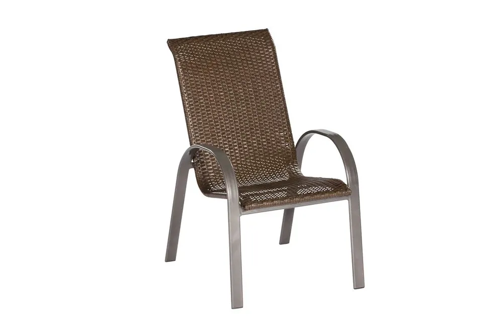 Direkt Vom Hersteller YOURSOL by Merxx 2er-Set Gartenstuhl Varese, Braun, Kunststoffgeflecht, Stapelstühle, Stapelsessel