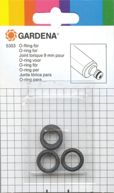 Gardena O-Ring 5 Stück, Gummi-Dichtung für Hahnstück, Anschlussnippel, Gartensystem Zubehör Sale