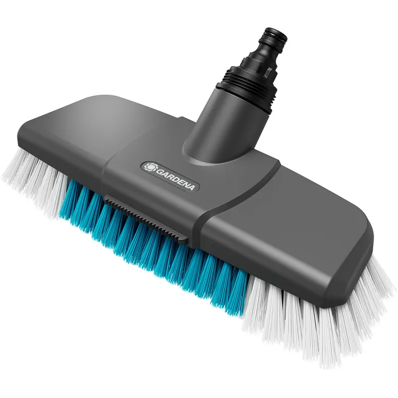 GARDENA Stielbürste hard, 27 cm Arbeitsbreite, unempfindliche Oberflächen, Flachstrahldüse, Cleansystem-kompatibel Angebot