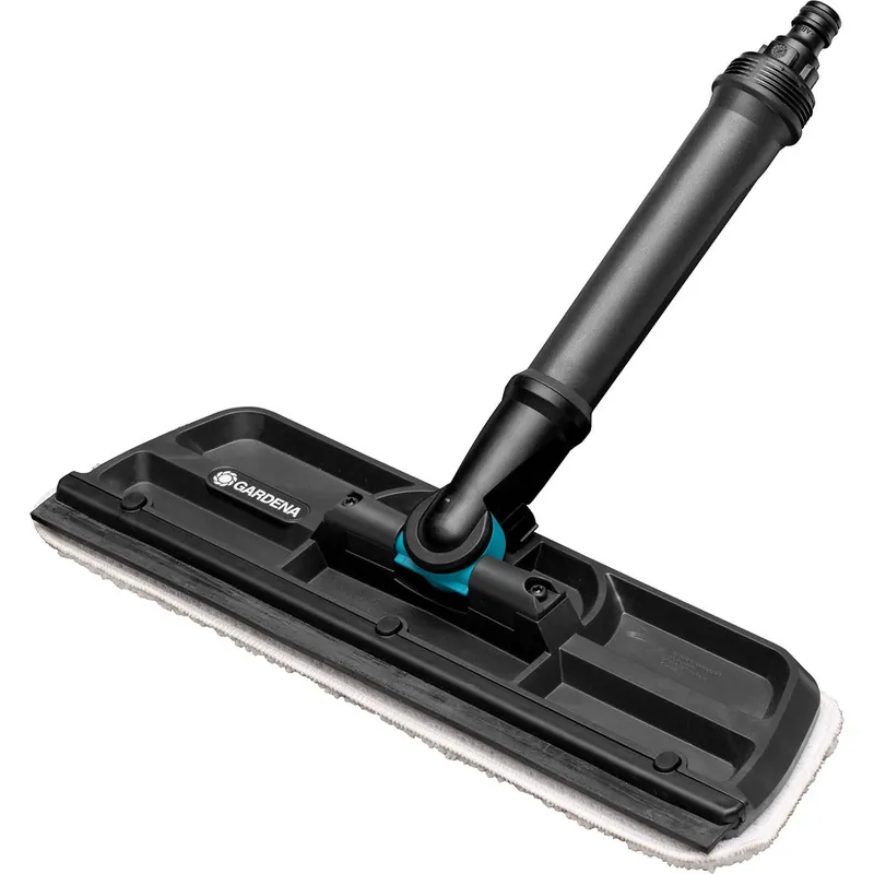GARDENA Fensterwischer 31cm, Abzieher, Hand- und Stielgerät, Microfaser-Vlies, 360° Drehgelenk, Cleansystem-kompatibel Aktuell