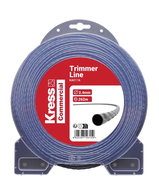 Online Kaufen Kress KAC116 Trimmerfaden 262m Länge, 2,4mm Gewellt