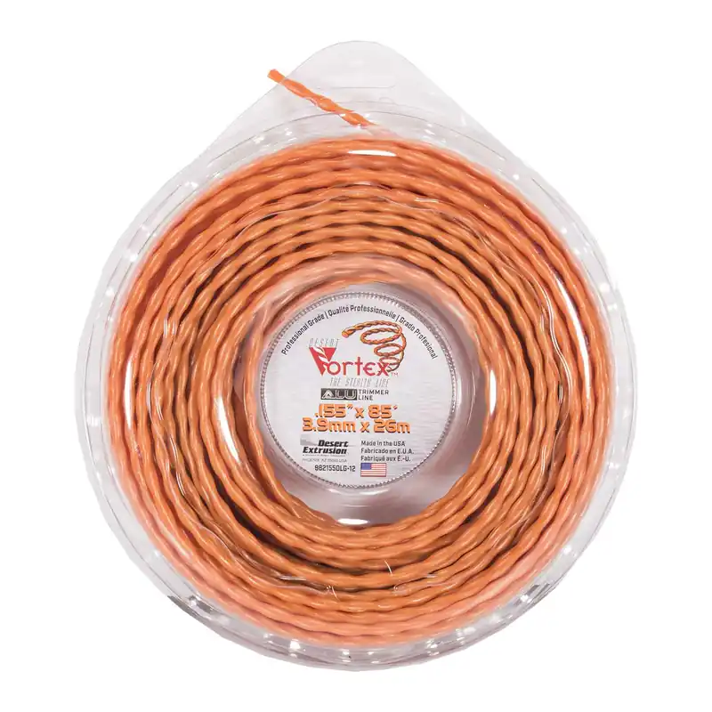 Votex Alu Trimmerfaden Mähfaden 3,9mm 26m Spiralform Orange Top-Preis