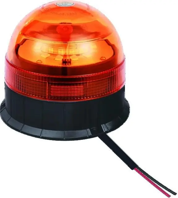 Super-Preis Rundumleuchte mit Gummisockel 12/24V R65 Flach