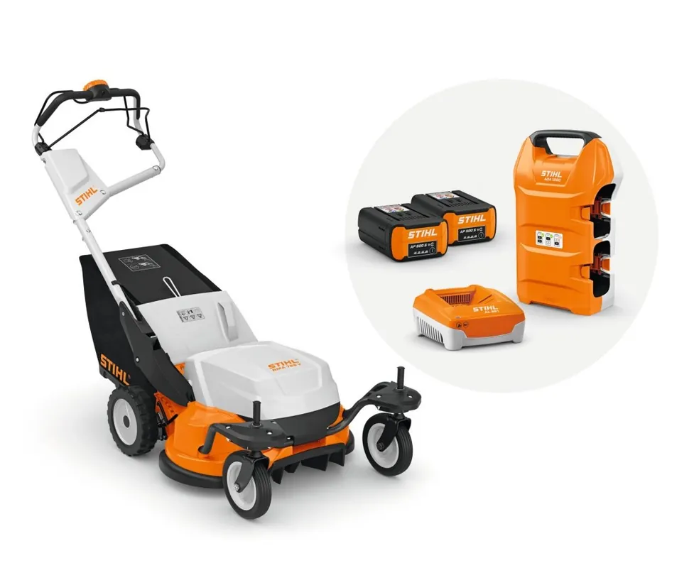 Echt STIHL RMA 765 V Akku-Rasenmäher Set