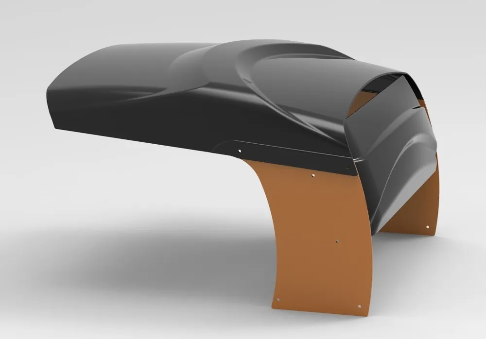 IDEA MOWER Garage Vader Navi Schwarz/Orange Neue Kollektion