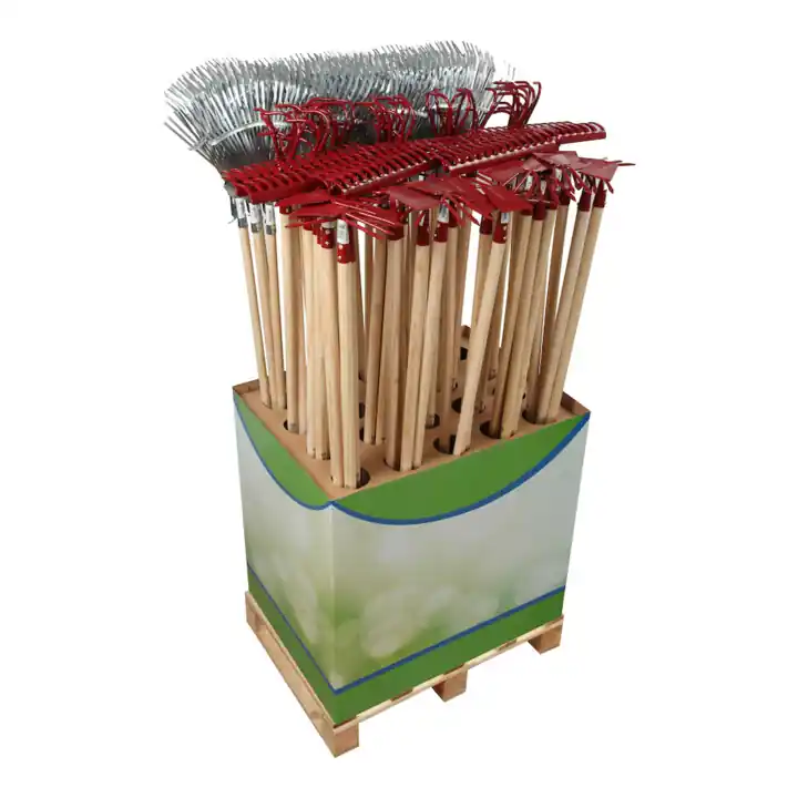 floraworld Laubbesen, Grubber,Rechen u. Doppelhacke FWDisplay Classic Begrenztes Angebot