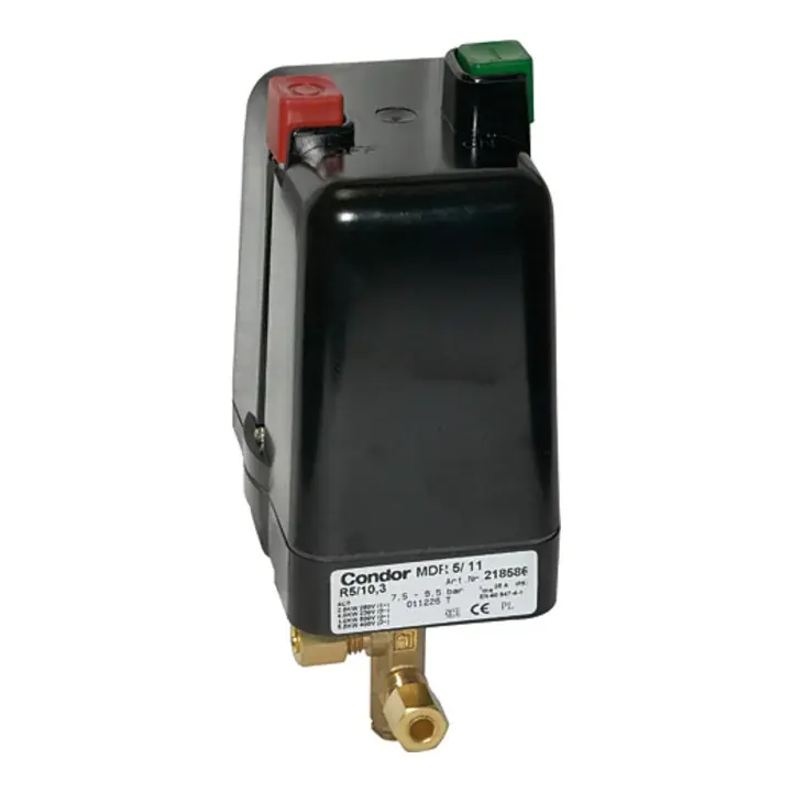 Zertifiziert Riegler Kompressoren Druckschalter, m. Entlastungsven., G 1/2, 2,5-16 bar