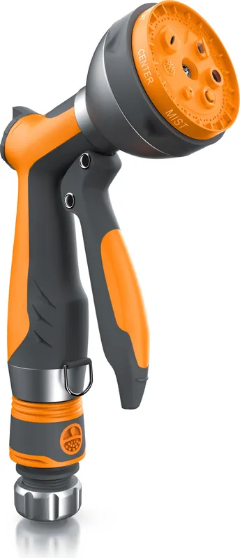 Preiswert Brandson Gartenbrause, Garten Handbrause, Multifunktionsbrause, Gartenspritze, 7 Sprühprofile, Gartenspritze Pistolengriff mit Halteclip, 1-8 bar Wasserdruck, regelbarer Wasserdurchfluss, mit Gardena kompatibel
