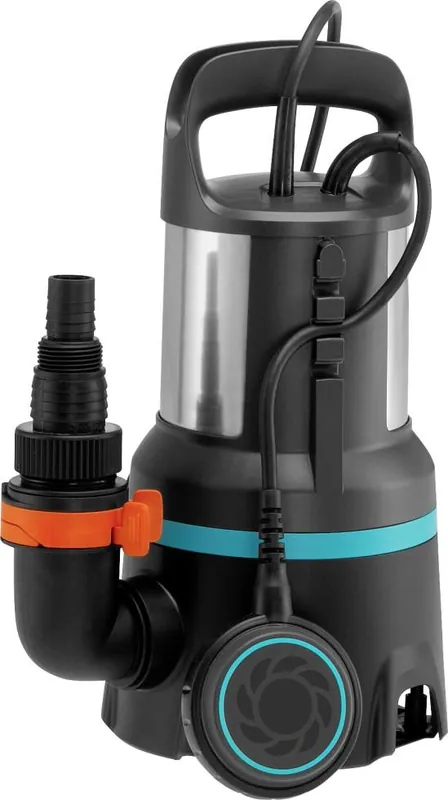 Geprüft Gardena Schmutzwasser Tauchpumpe 16000 l/h 7 m 450 Watt inkl. Anschlussschellensatz