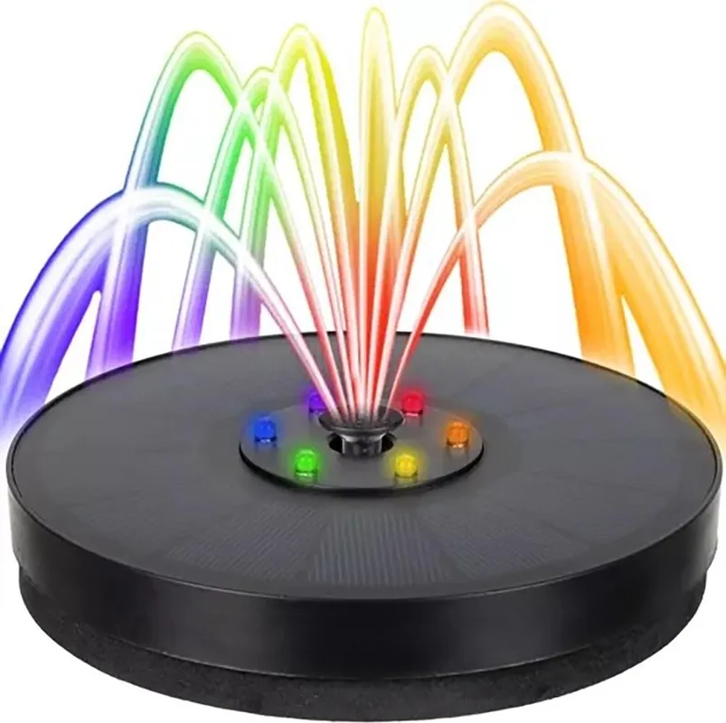 GARDLOV 23227 Schwimmender Solar-RGB-LED-Brunnen 180L/h Neue Kollektion