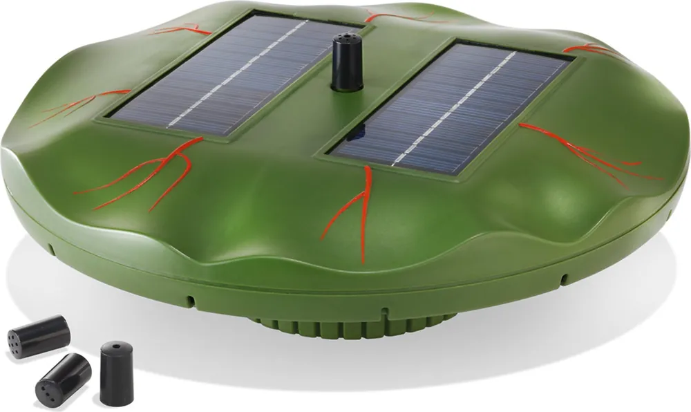 esotec schwimmende Seerose Teichpumpe Komplett-Sett Springbrunnen Solar 101770 Highlight