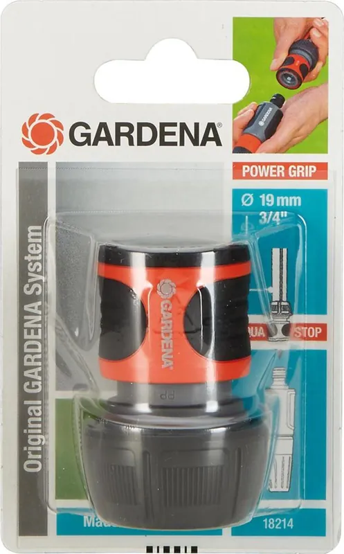 Sonderaktion Gardena Wasserstop 19 mm (3/4"), Schwarz, Orange