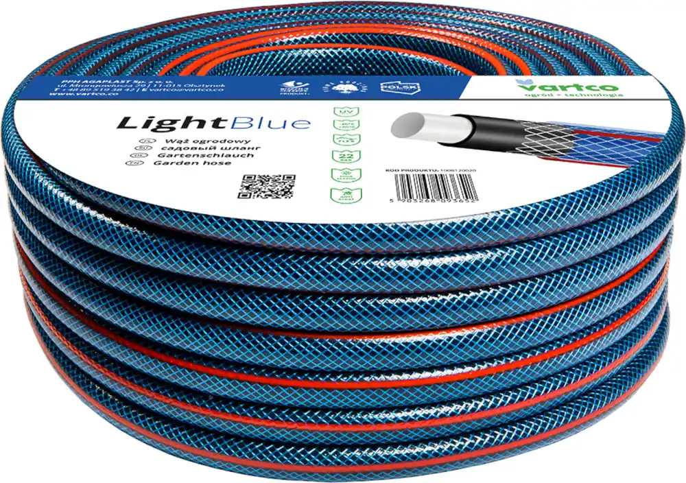 Bestseller 4-lagiger Wasserschlauch Gartenschlauch Schlauch Gartenbewässerung Flexibel Flexischlauch Polyester-Kreuzgeflecht UV-beständig 22 Bar 3/4" 50m