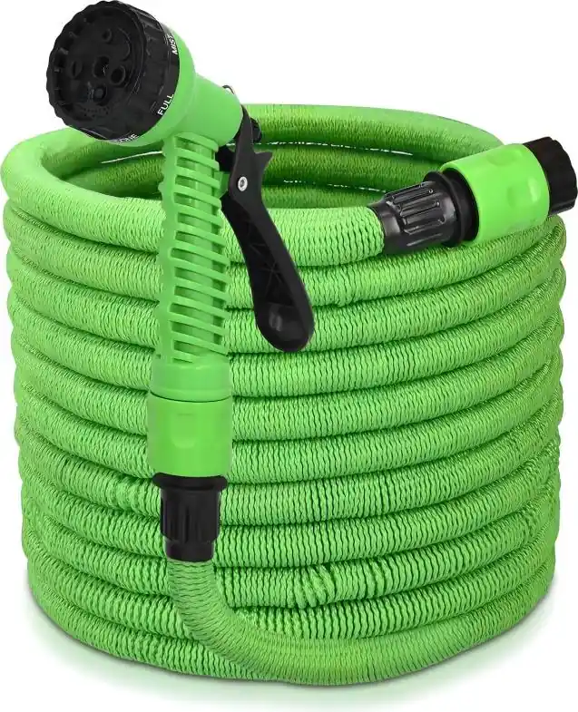 RealG RC-K-2235 Flexibler Gartenschlauch 1/2‘‘, 10–30 m, Spritzpistole, grün Solange Der Vorrat Reicht
