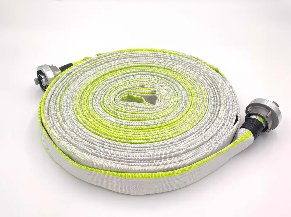 Preiswert 1 Zoll D-25 - 50 Meter Industrieschlauch Feuerwehrschlauch Bauschlauch Flachschlauch Schlauch mit Storz-Kupplung