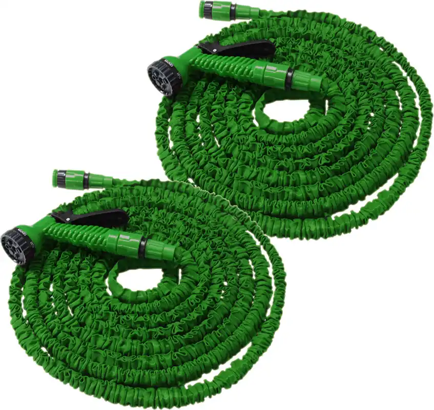 Versand Am Gleichen Tag Flexibler Gartenschlauch Flexischlauch Schlauch 2 x grün 22,5m