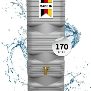 4rain QUADRO Wandtank 170 Liter betongrau Must-Have