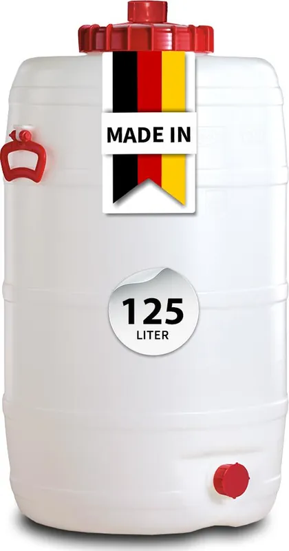 GRAF Universal-Fass 125 Liter rund aus lebensmittelechten PE Kracherpreis