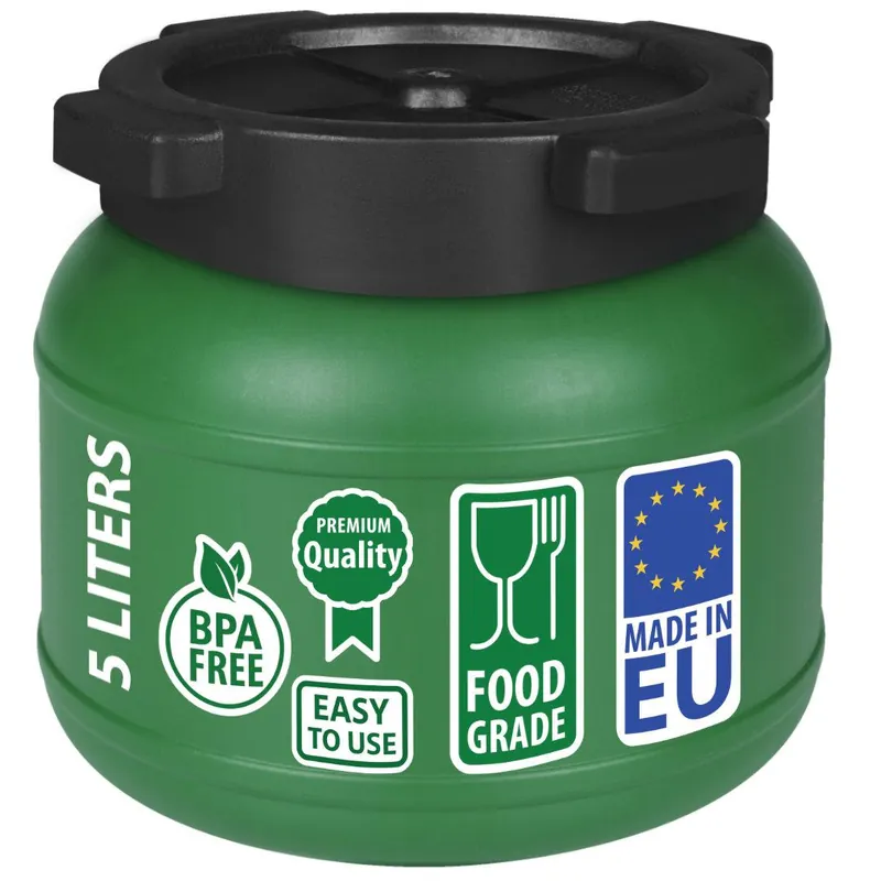 Saisonangebot Weithalsfass Futtertonne Fasssilage Regen Fass Gepäcktonne 5 Liter mit Deckel grün
