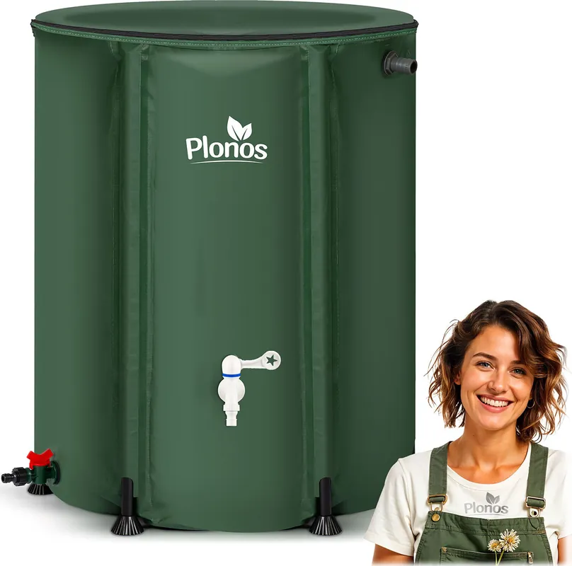 Preisknaller Plonos PL-521 Regentonne, 500 Liter, grün