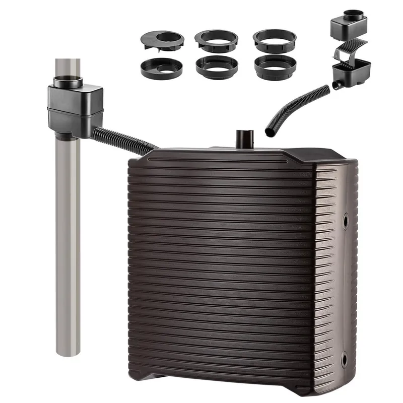 KADAX Regentonne, Modulregenwassertank für Garten, Wetterbeständiger Regenfass 126 Liter (Mokka + Sammler) Expressversand