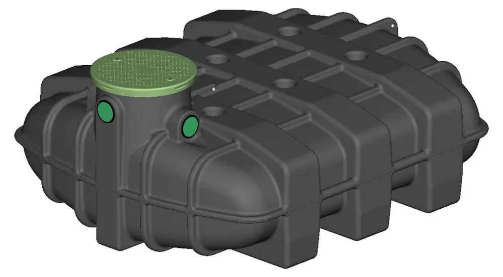 Sammelgrube flach 2500 Liter AQUA-WASTE für Abwasser Saisonangebot
