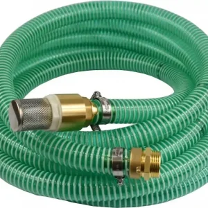 1"/25mm Saug- + Druckschlauch mit Saugkorb, Rückschlagventil + 1" AG Doppelnippel 3m Heißes Angebot