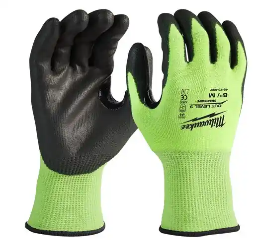 Milwaukee Milwaukee Hi-Vis Schnittschutzhandschuhe Klasse 3/C (Größe 11 (XXL) 144er Pack) Expressversand
