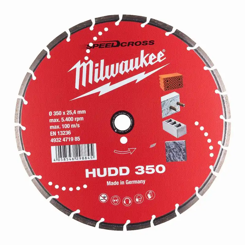 Milwaukee Milwaukee Speedcross Diamanttrennscheibe HUDD 350 mm (für harte Materialien) Preisknaller