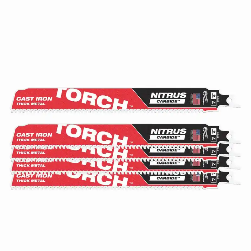 Top-Preis Milwaukee Milwaukee Säbelsägeblatt Metall THE TORCH NITRUS HM-bestückt 5er Pack (230 x 7 mm)