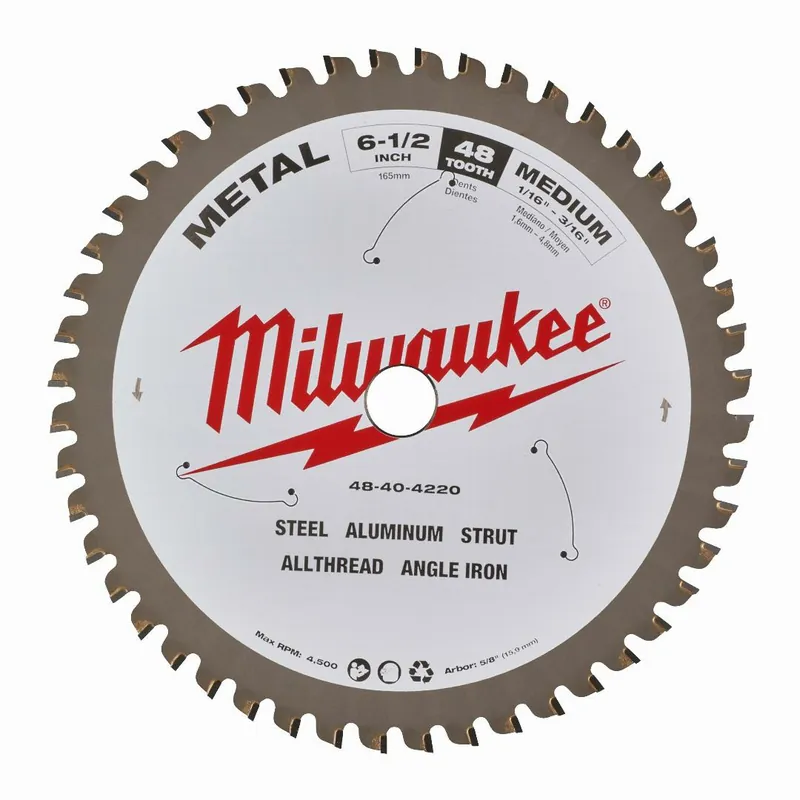 Milwaukee Milwaukee Kreissägeblatt für Metall-Handkreissägen (165/15,87 mm Z48) Bestseller
