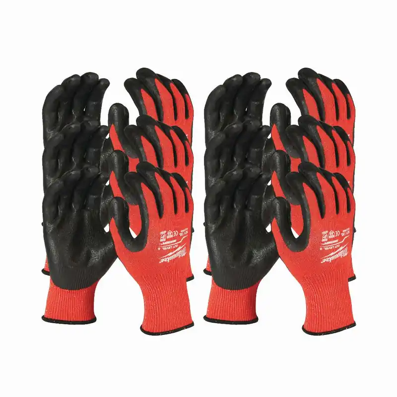 Wochenendangebot Milwaukee Milwaukee Schnittschutzhandschuhe Klasse 3/C (Größe 11 (XXL) 12er Pack)