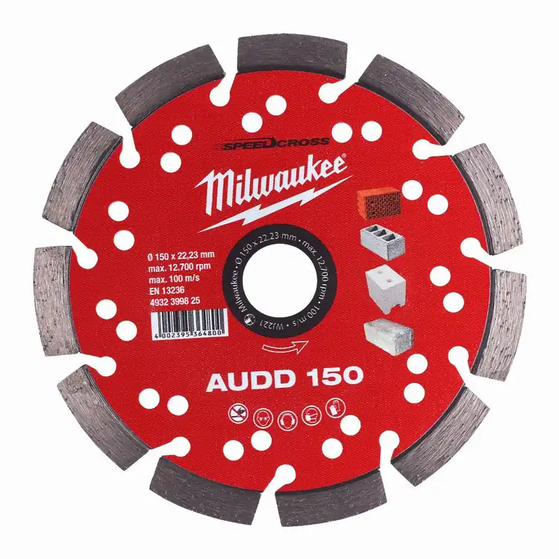 Milwaukee Milwaukee Speedcross Diamanttrennscheibe AUDD 150 mm (für abrasive Materialien) Sonderaktion