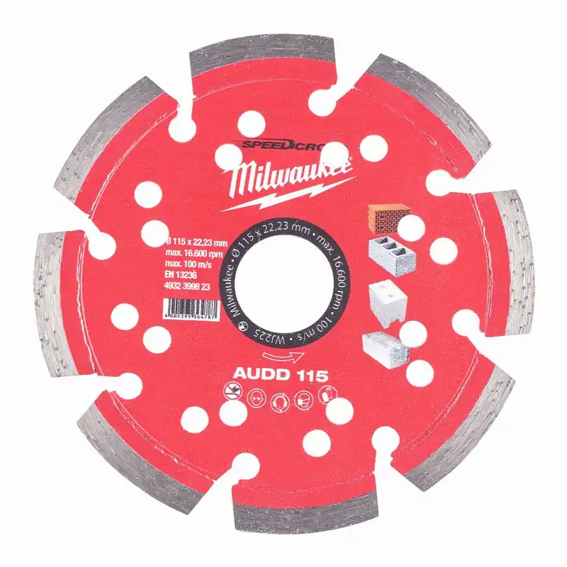 Milwaukee Milwaukee Speedcross Diamanttrennscheibe AUDD 115 mm (für abrasive Materialien) Beliebt