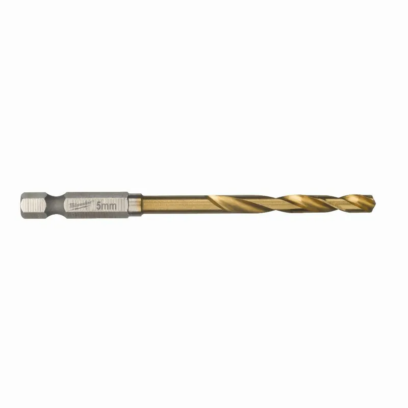 Milwaukee Milwaukee SHOCKWAVE Metallbohrer HSS-G RED HEX Titan 1/4 " 10er Pack (5,0 x 80 mm) Highlight