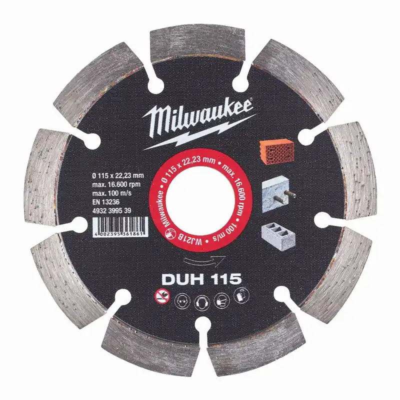 Top-Preis Milwaukee Milwaukee Diamanttrennscheibe DUH 115 mm (für harte Materialien)