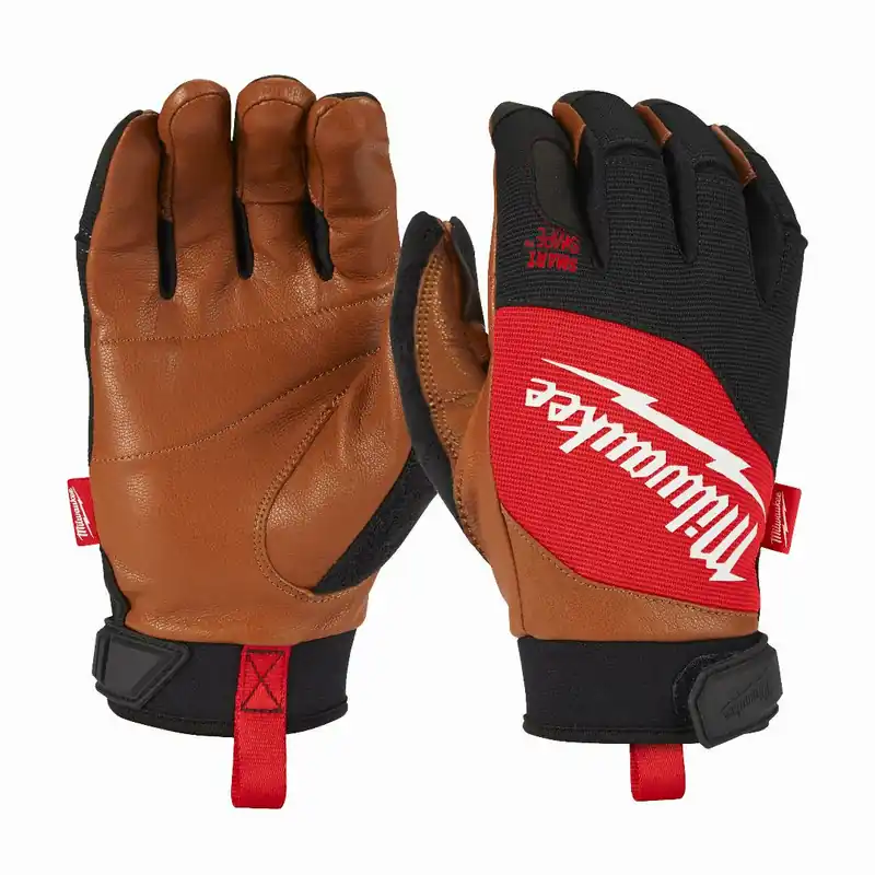 Abverkauf Milwaukee Milwaukee Arbeitshandschuhe Leder Hybrid (Größe 8 (M))