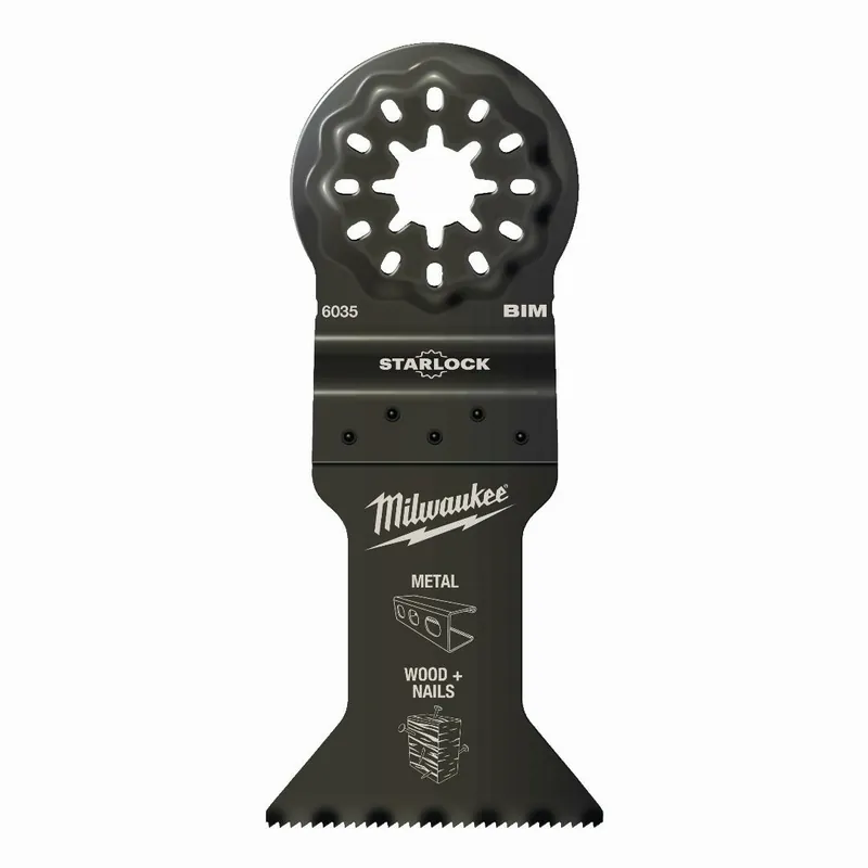 Milwaukee Milwaukee Multitool Starlock Bi-Metall Tauchsägeblatt Multimaterial (43 x 47 mm) Echt