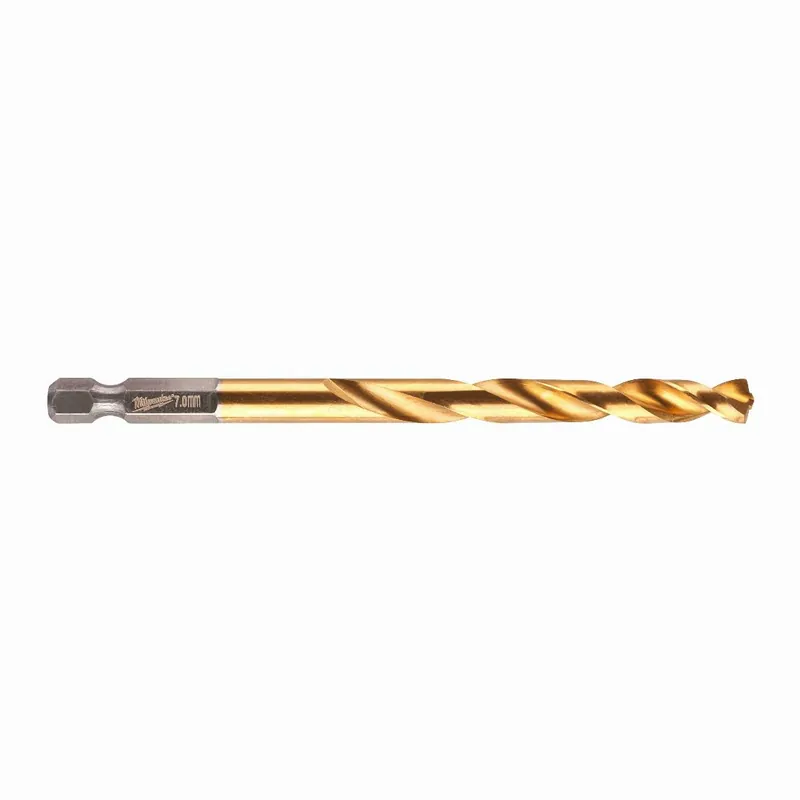Milwaukee Milwaukee SHOCKWAVE Metallbohrer HSS-G RED HEX Titan 1/4 " (7,0 x 109 mm) Nur Heute