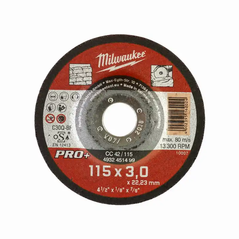 Must-Have Milwaukee Milwaukee Steintrennscheibe PRO+ 115 mm (CC42 3 mm)