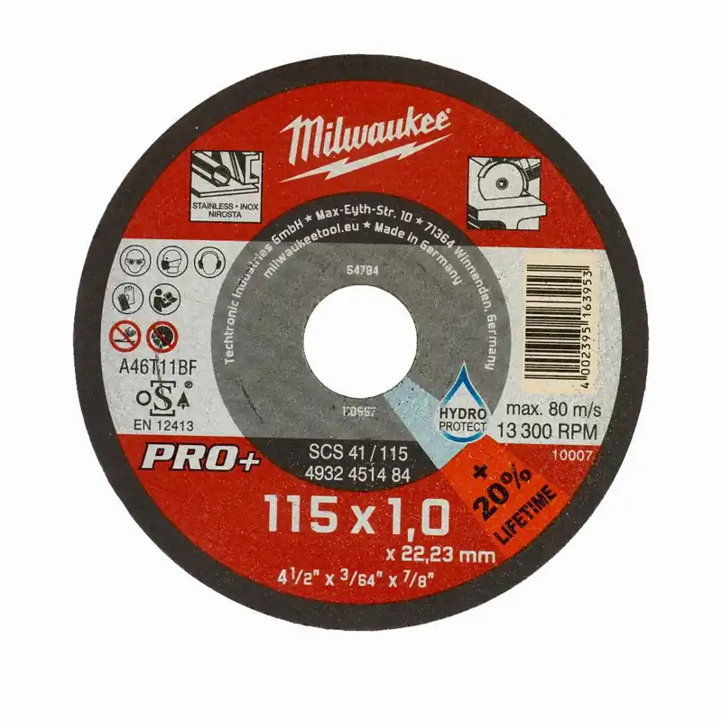 Milwaukee Milwaukee Metalltrennscheibe PRO+ INOX 115 mm (SCS41 1 mm) Neuheit