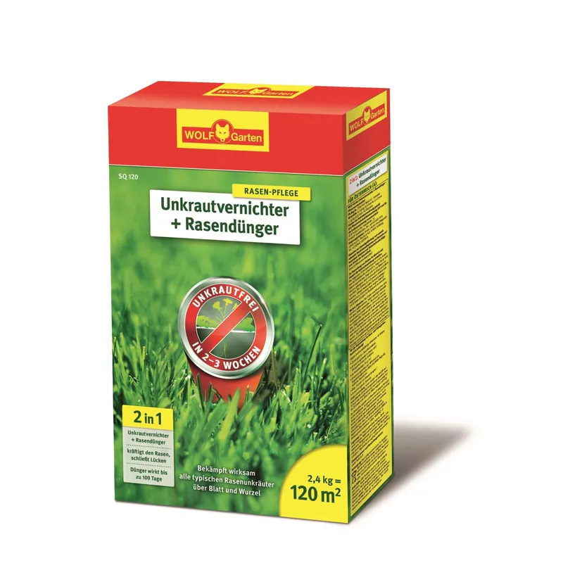 2-in-1 Unkrautvernichter plus Rasendünger Angebot
