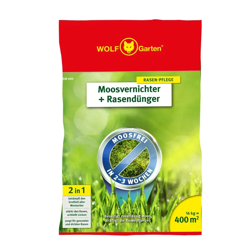 2-in-1 Moosvernichter und Rasendünger SW 400 Knallerangebot