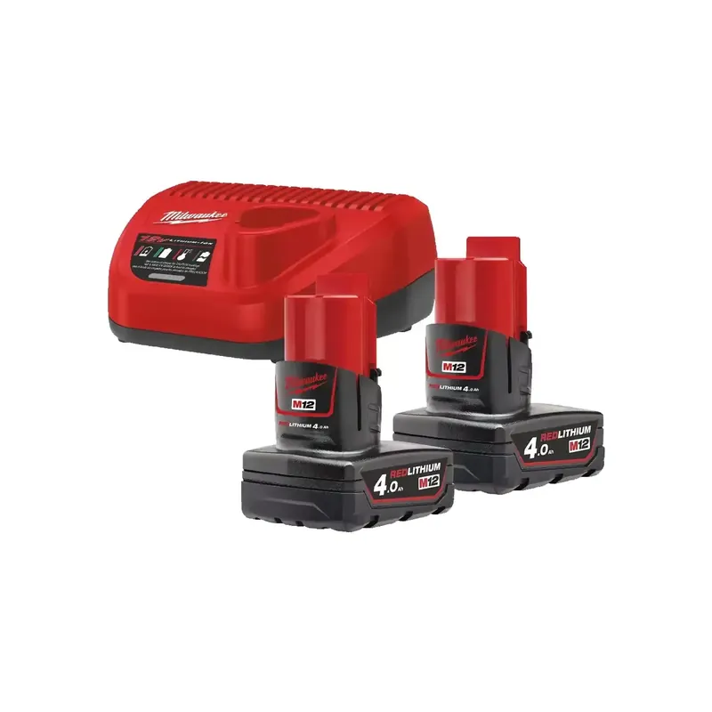 Milwaukee M12NRG-402 (12V Starterset) Billig